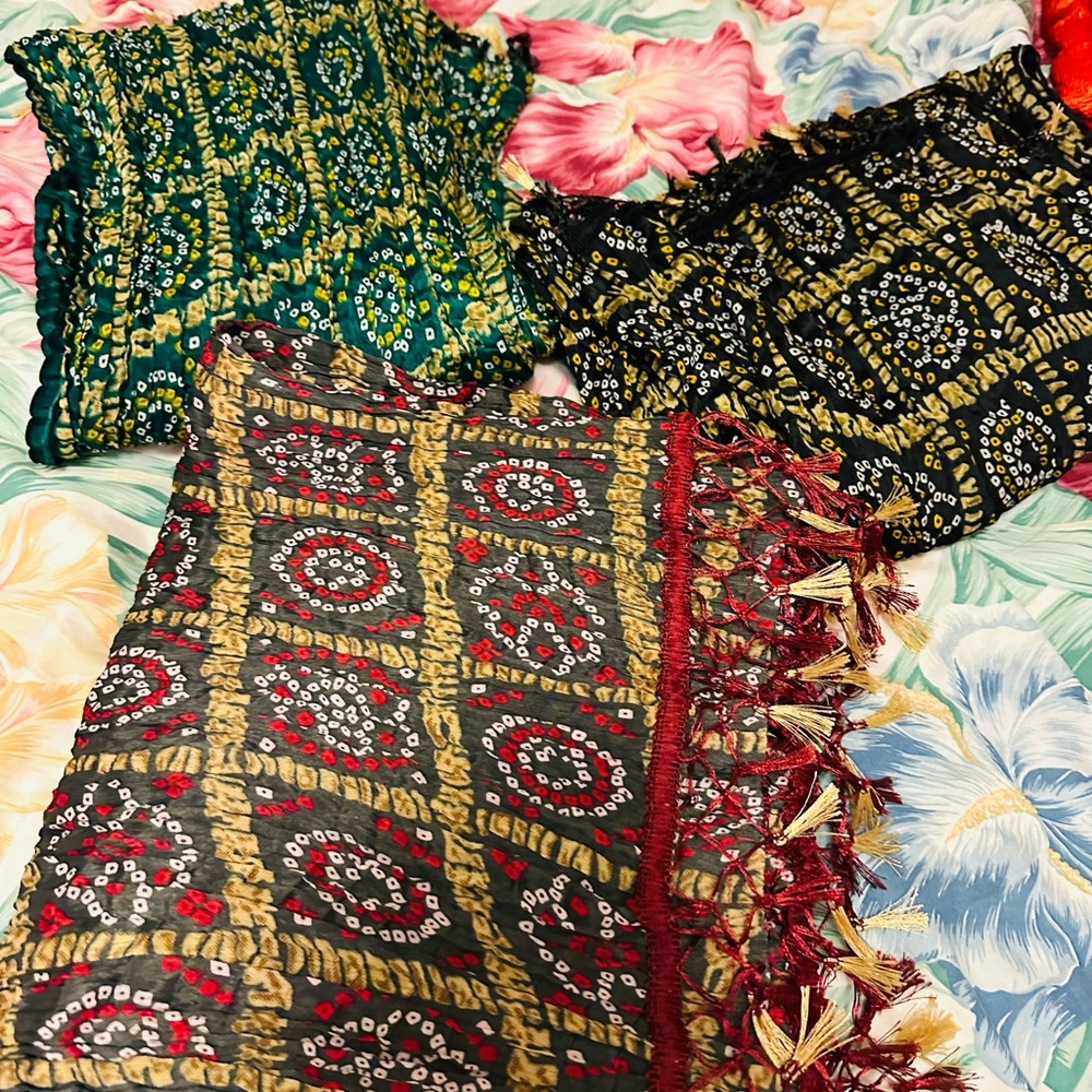 Choose color - Indian Pakistani dupatta partywear long new chunri dupatta